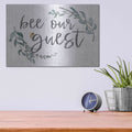 'Bee Our Guest' by Susie Boyer – Metal Wall Art, 16x12 room view