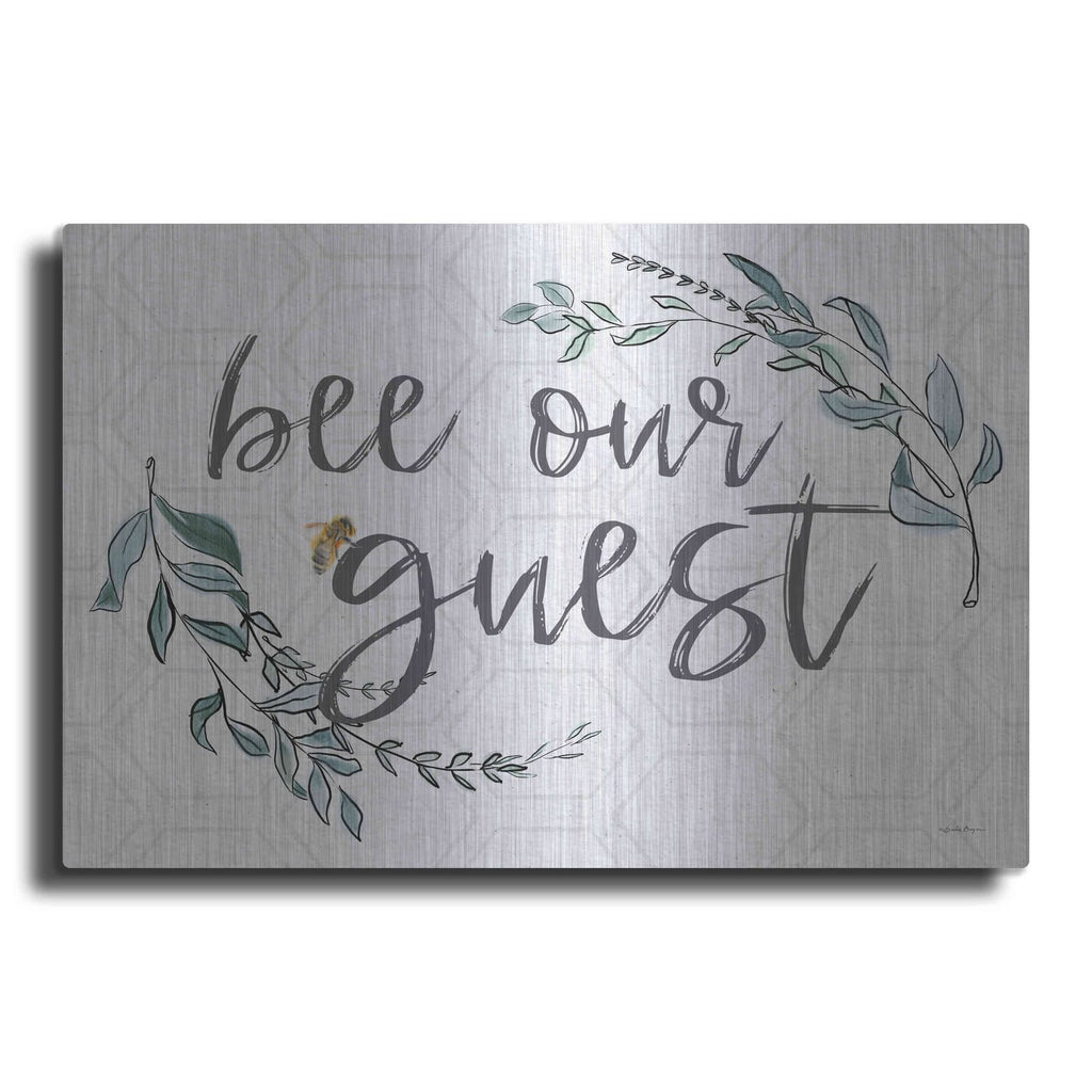 'Bee Our Guest' by Susie Boyer – Metal Wall Art