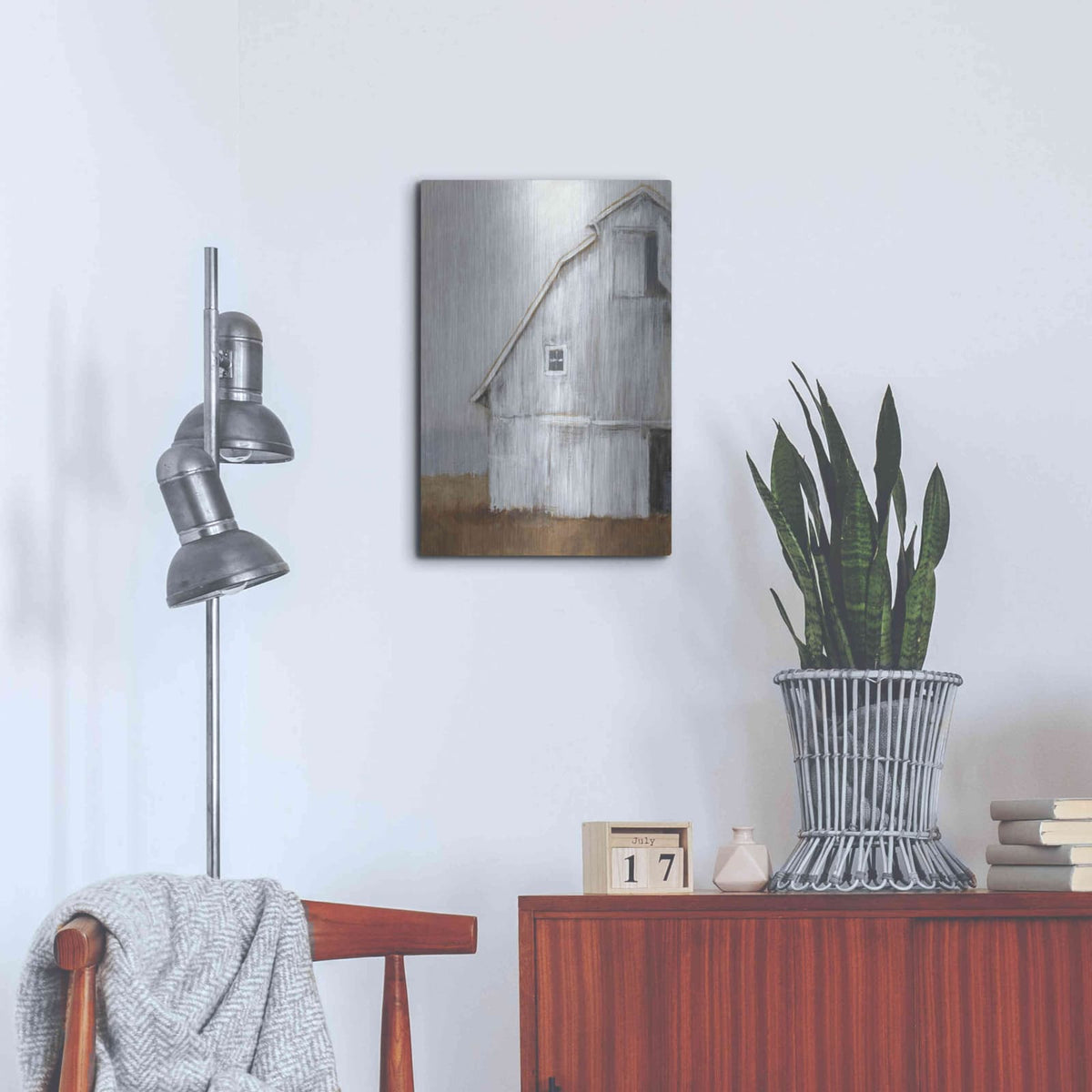 'Abandoned Barn II' by Ethan Harper – Metal Wall Art, 16x24 room view