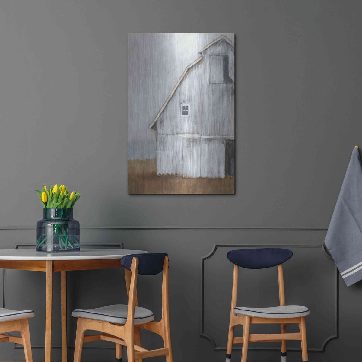 'Abandoned Barn II' by Ethan Harper – Metal Wall Art, 24x36 room view