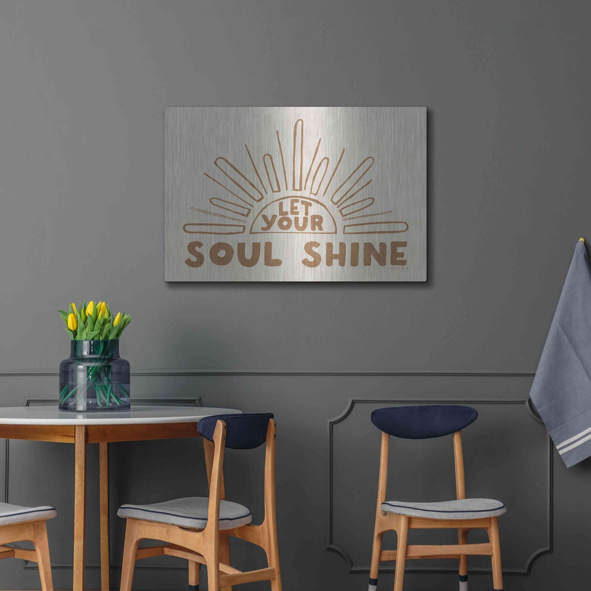'Let Your Soul Shine 2' by Susan Ball – Metal Wall Art, 36x24 room view