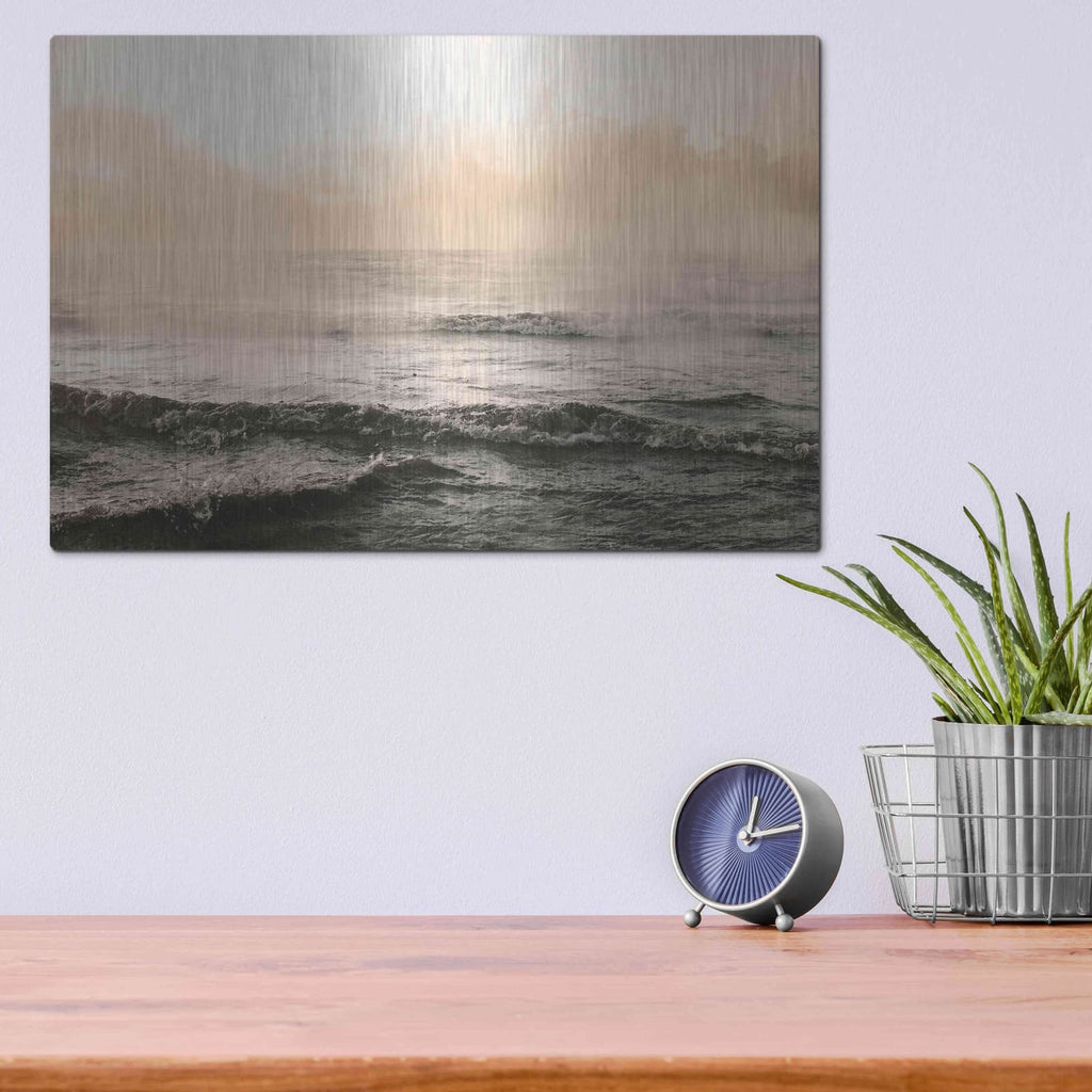 'Moody Ocean' by Susan Ball – Metal Wall Art, 16x12 room view