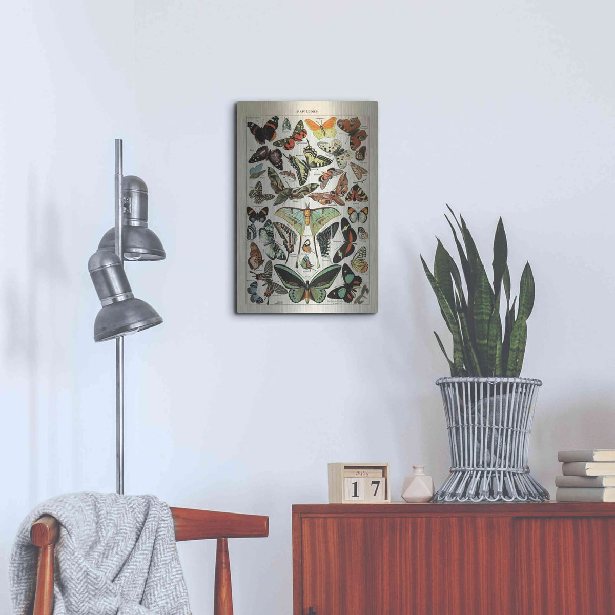 'Papillons 1' by Susan Ball – Metal Wall Art, 16x24 room view