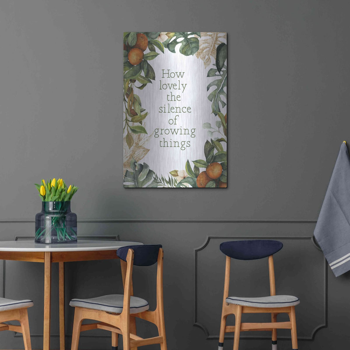 'Silence Of Growing Things' by Susan Ball – Metal Wall Art, 24x36 room view