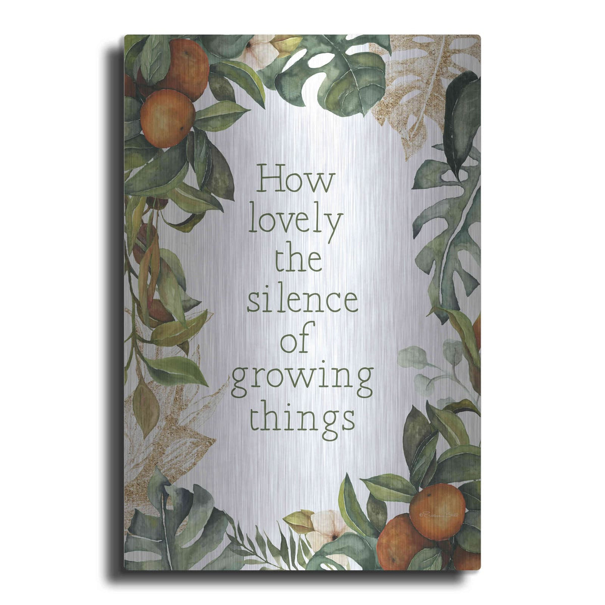 'Silence Of Growing Things' by Susan Ball – Metal Wall Art