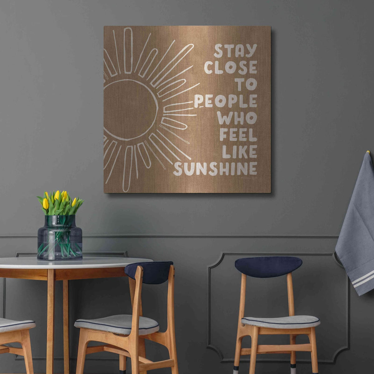 'Stay Close' by Susan Ball – Metal Wall Art, 36x36 room view