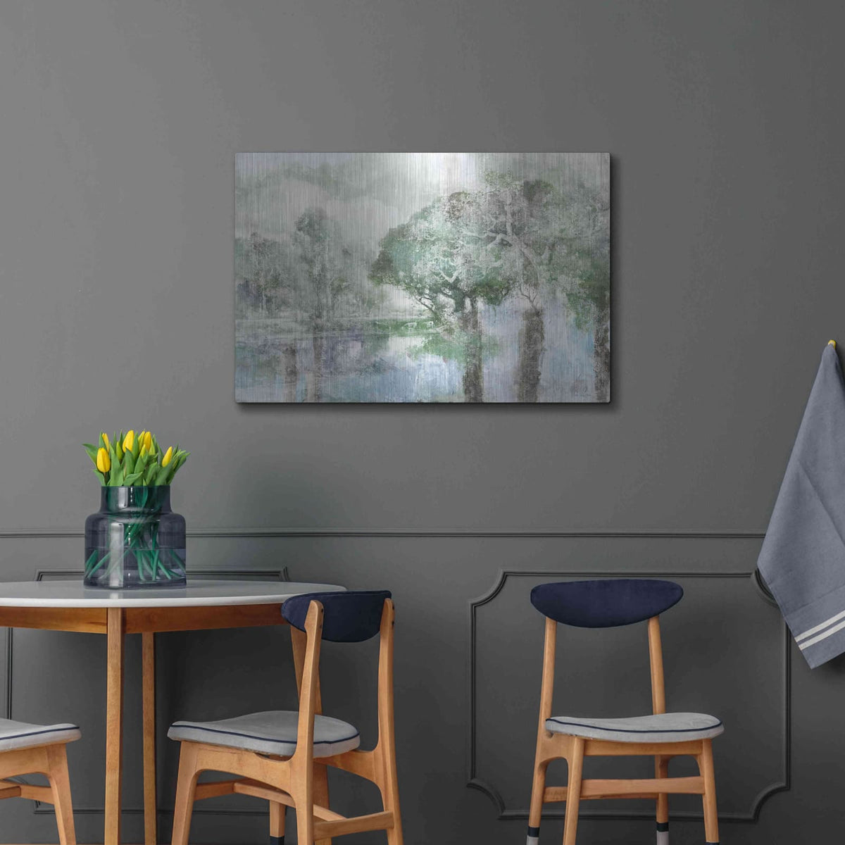 'Behind The Trees 1' by Stellar Design Studio – Metal Wall Art, 36x24 room view