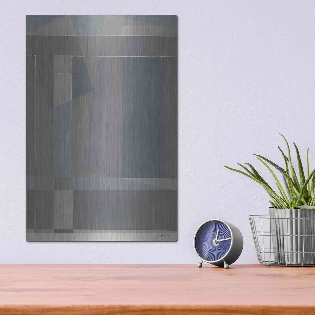 'Blocks I' by Stellar Design Studio – Metal Wall Art, 12x16 room view