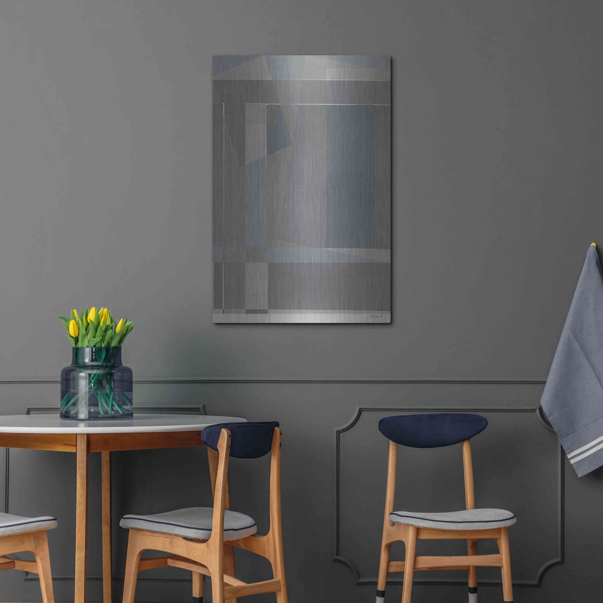 'Blocks I' by Stellar Design Studio – Metal Wall Art, 24x36 room view