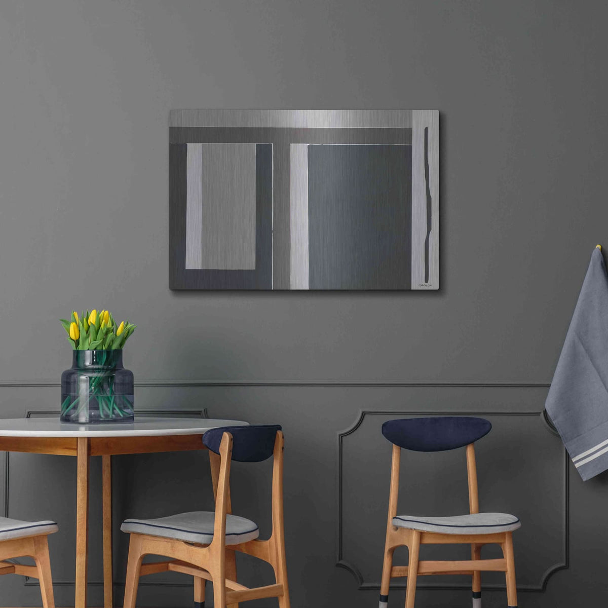 'Blocks II' by Stellar Design Studio – Metal Wall Art, 36x24 room view