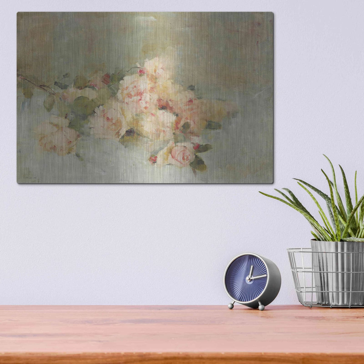 'Bouquet Of Roses' by Stellar Design Studio – Metal Wall Art, 16x12 room view