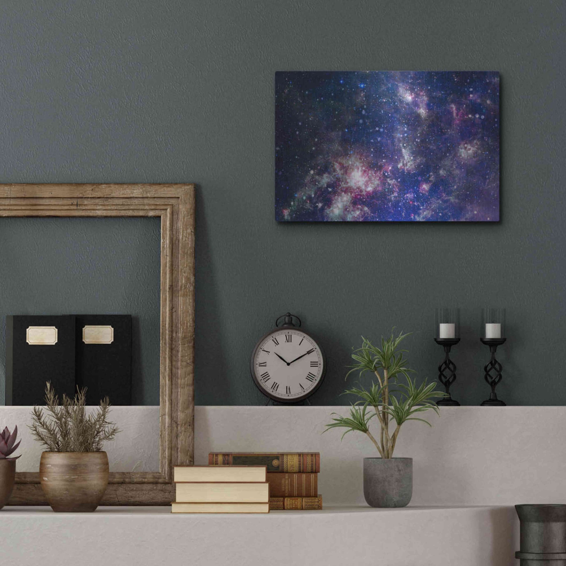 Luxe Metal Art 'Sublime Galaxy Crop' by Luxe Portfolio, Metal Wall Art,16x12