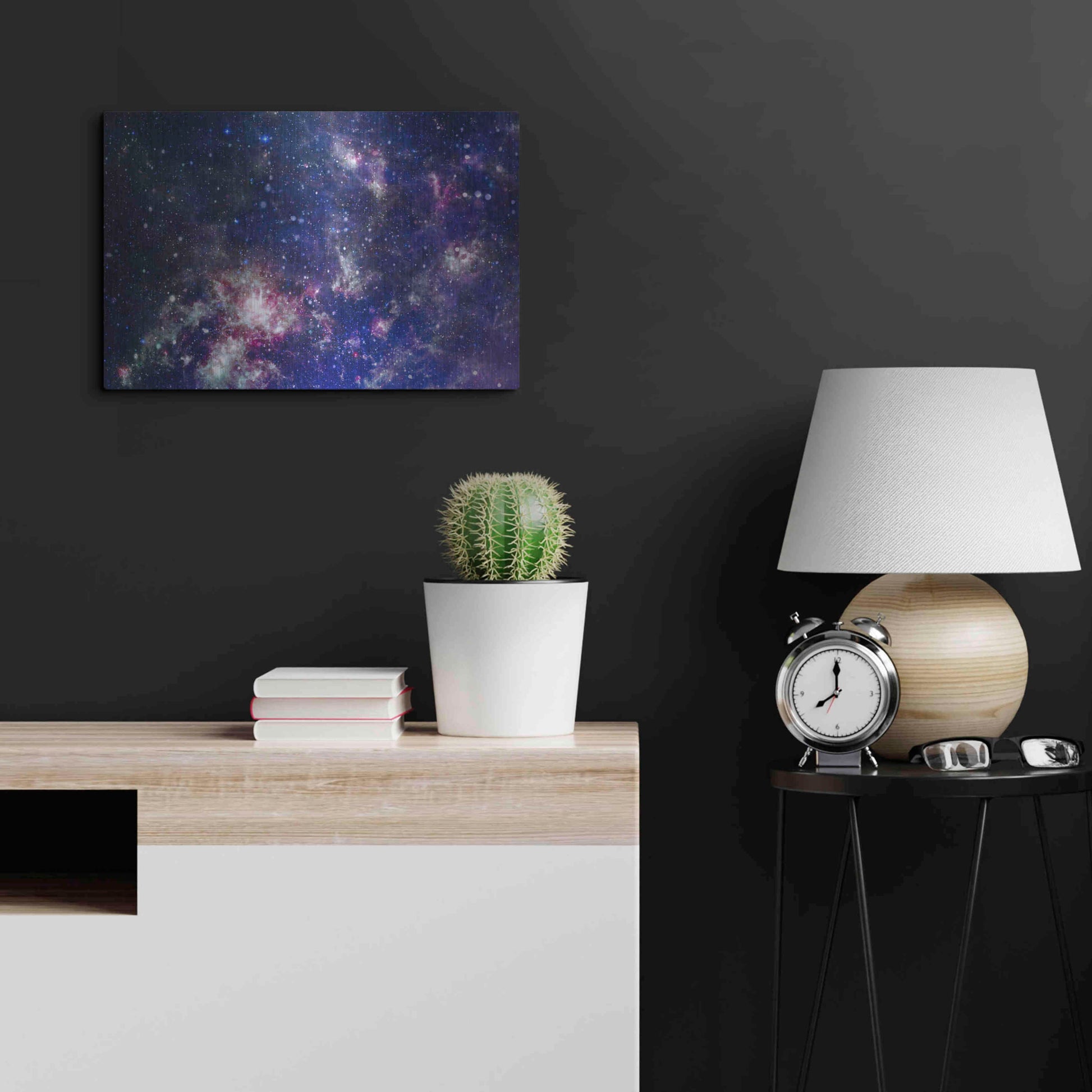 Luxe Metal Art 'Sublime Galaxy Crop' by Luxe Portfolio, Metal Wall Art,24x16