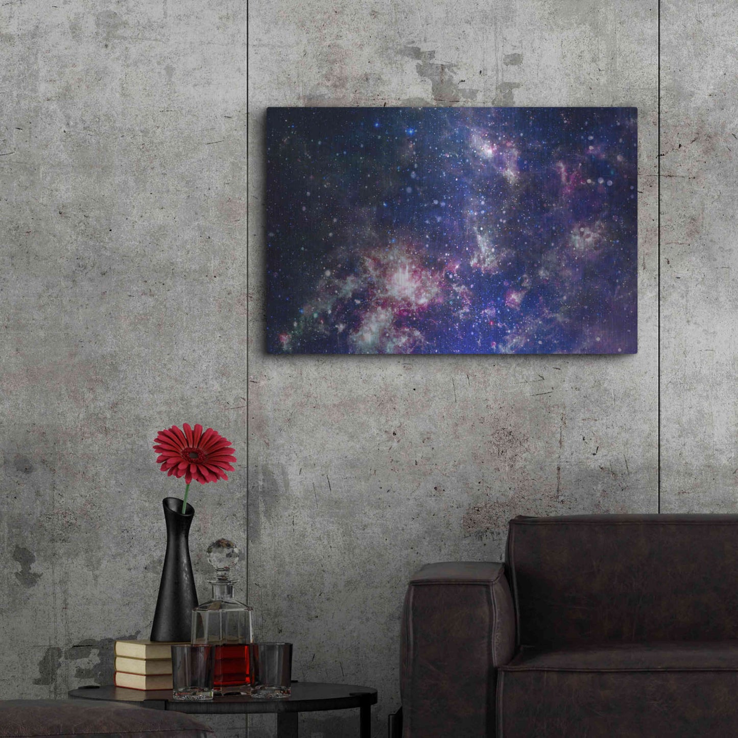 Luxe Metal Art 'Sublime Galaxy Crop' by Luxe Portfolio, Metal Wall Art,36x24