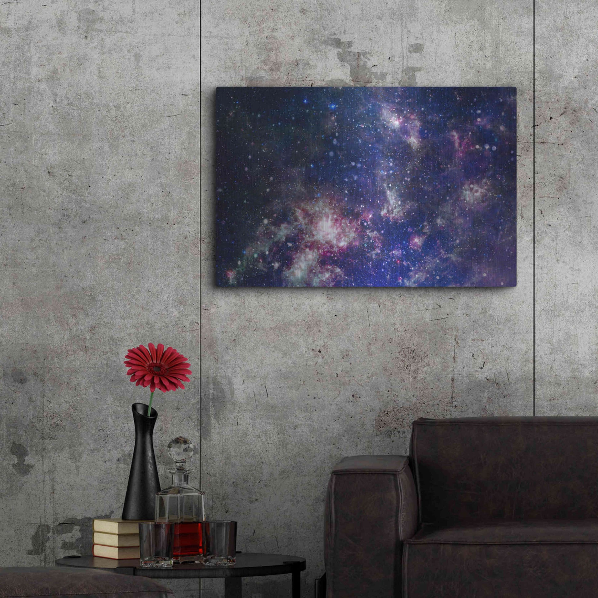 Luxe Metal Art 'Sublime Galaxy Crop' by Luxe Portfolio, Metal Wall Art,36x24