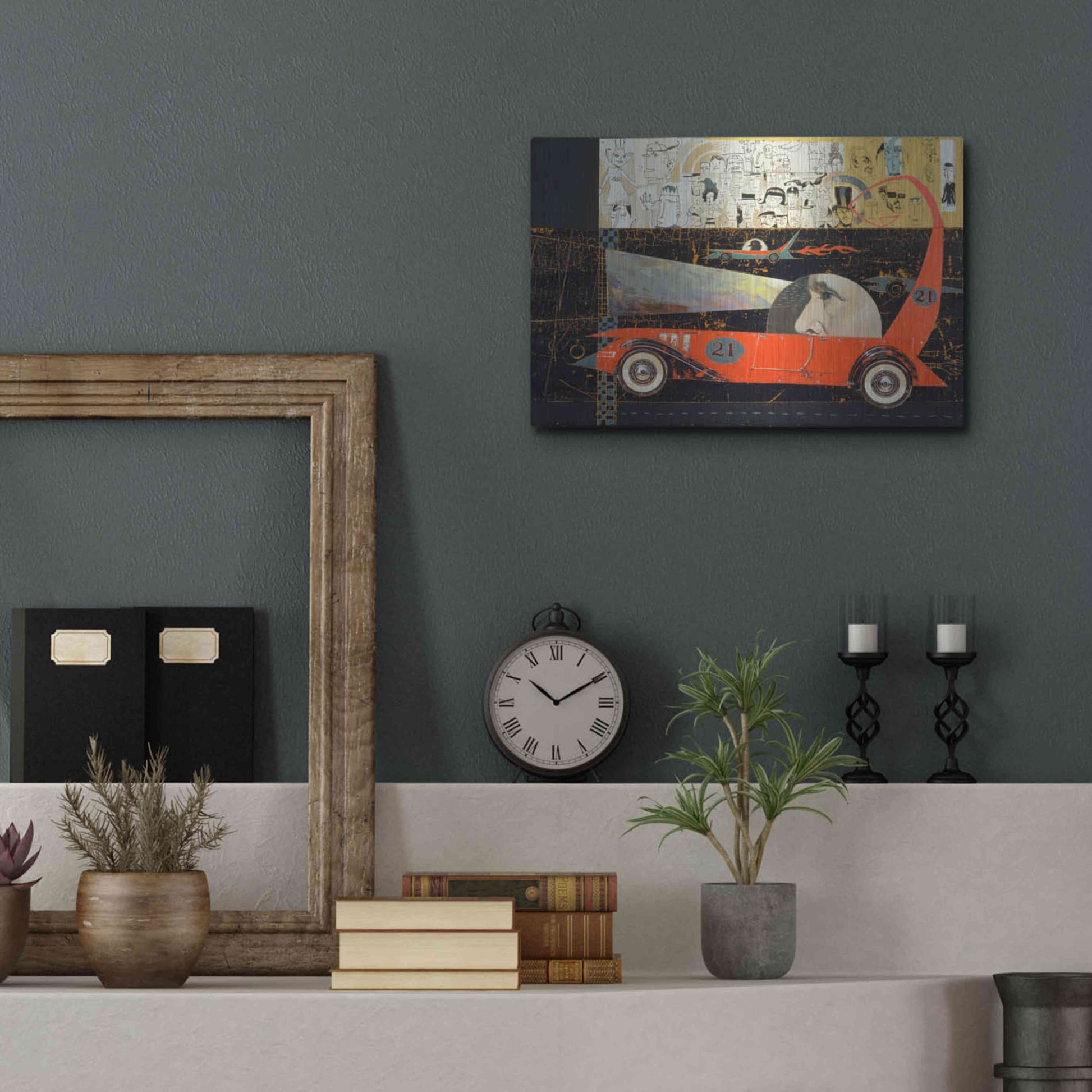 Luxe Metal Art 'Car 21' by Anthony Freda, Metal Wall Art,16x12