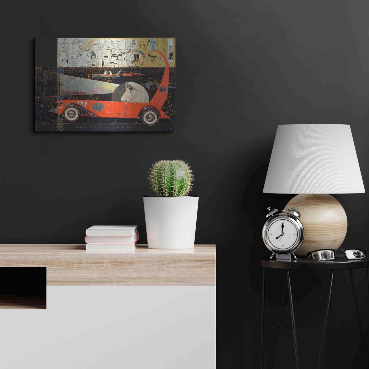 Luxe Metal Art 'Car 21' by Anthony Freda, Metal Wall Art,24x16