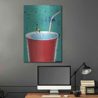 Luxe Metal Art 'Big Drink' by Anthony Freda, Metal Wall Art,24x36