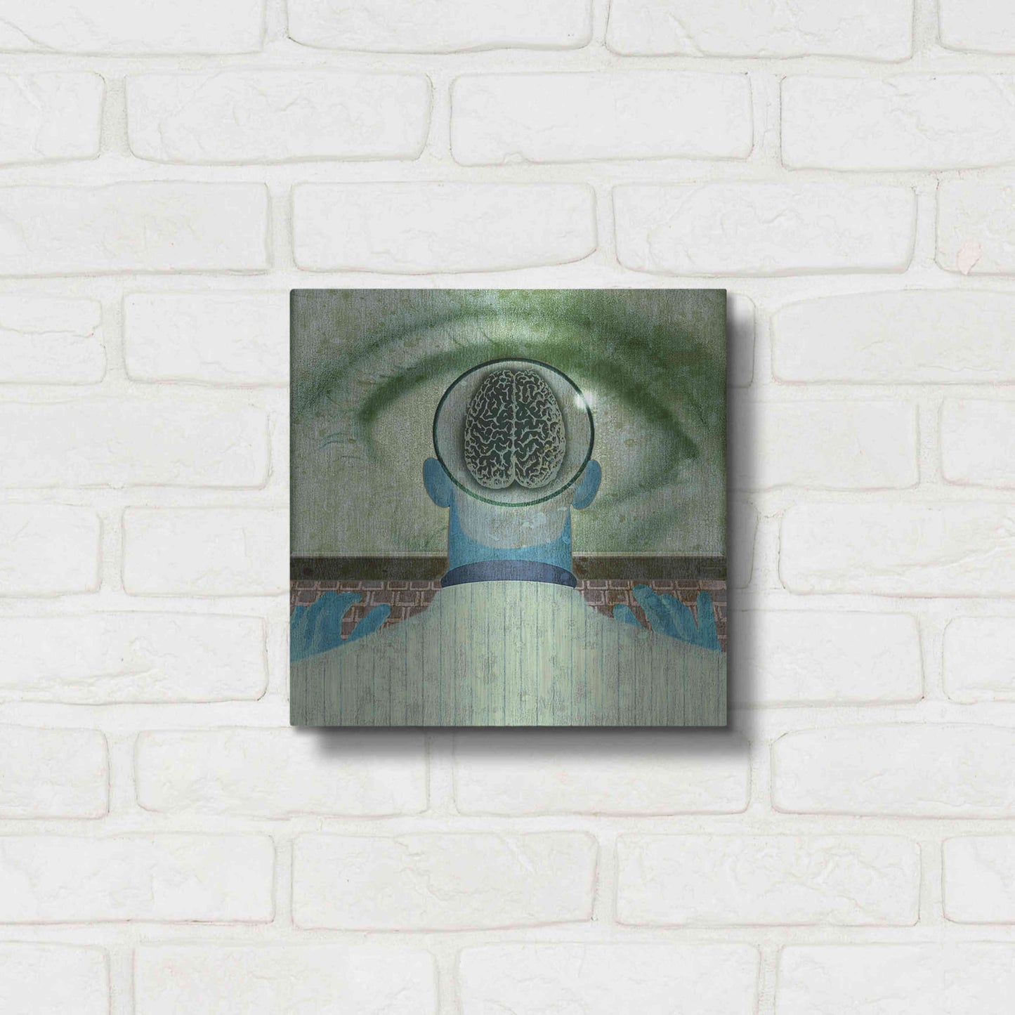 Luxe Metal Art 'Minds Eye' by Anthony Freda, Metal Wall Art,12x12