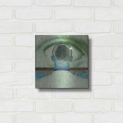 Luxe Metal Art 'Minds Eye' by Anthony Freda, Metal Wall Art,12x12