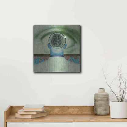 Luxe Metal Art 'Minds Eye' by Anthony Freda, Metal Wall Art,12x12