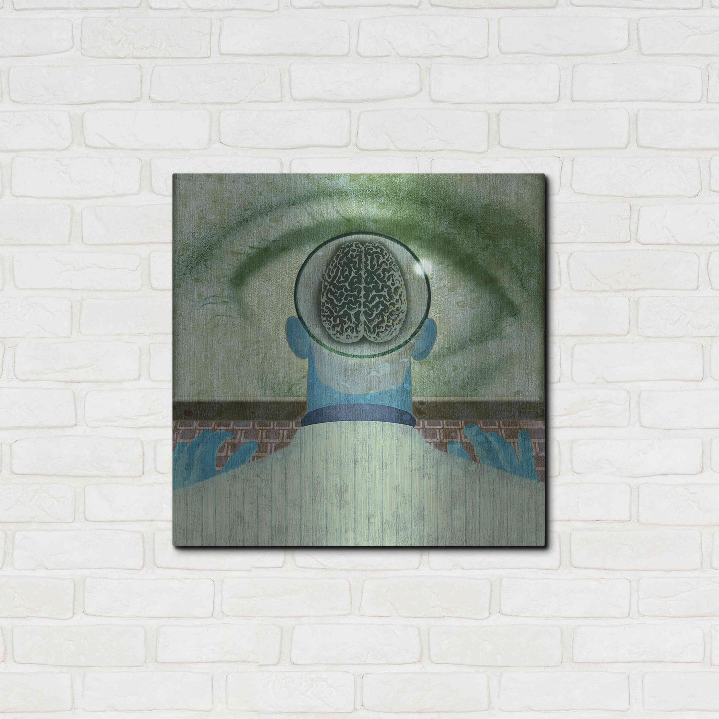 Luxe Metal Art 'Minds Eye' by Anthony Freda, Metal Wall Art,24x24