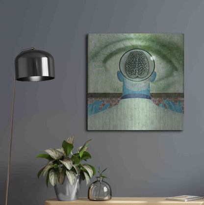 Luxe Metal Art 'Minds Eye' by Anthony Freda, Metal Wall Art,24x24