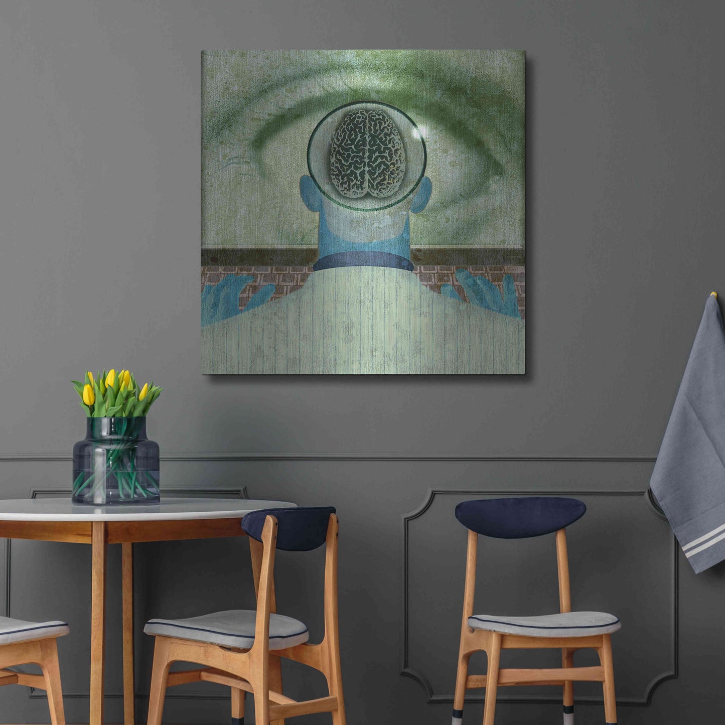 Luxe Metal Art 'Minds Eye' by Anthony Freda, Metal Wall Art,36x36