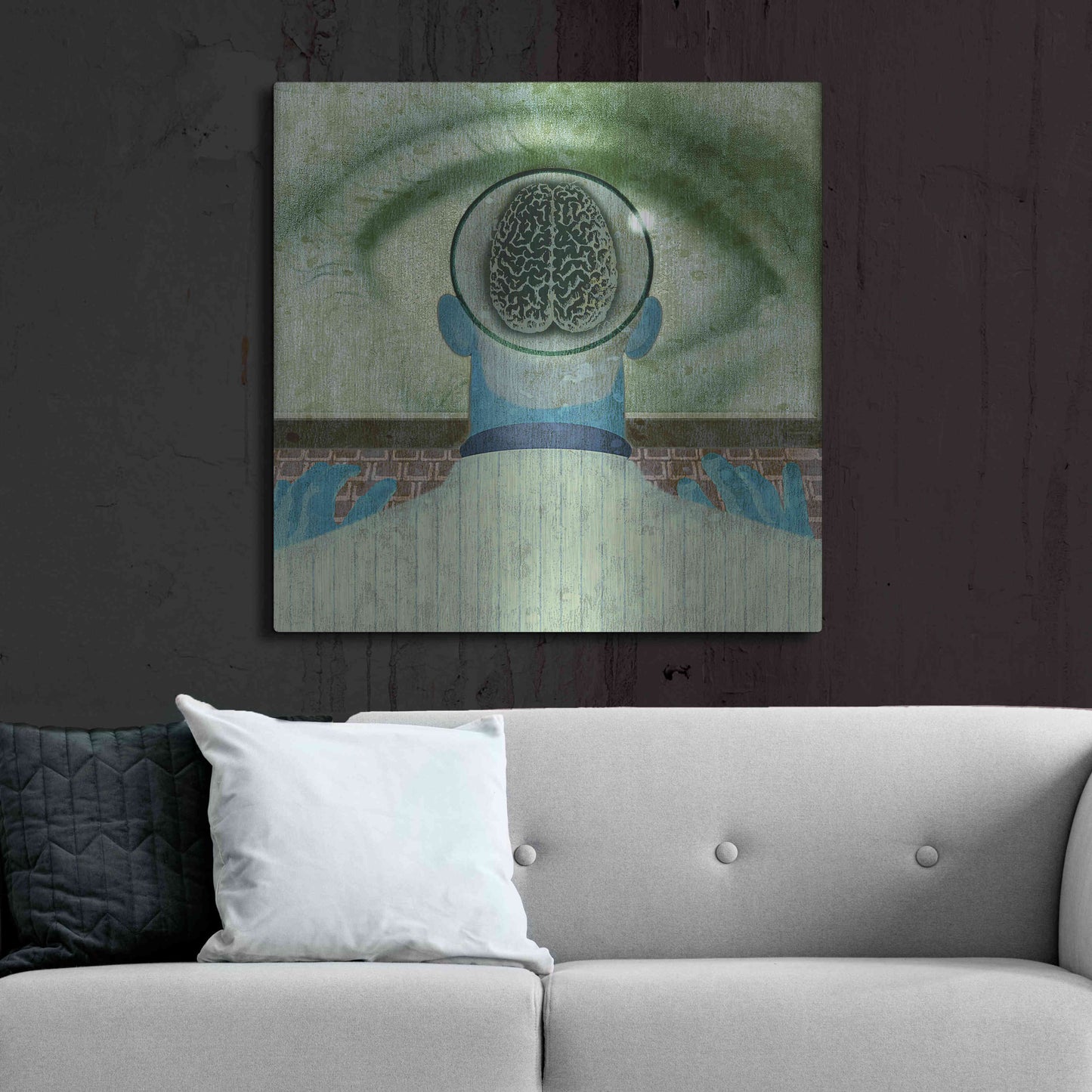 Luxe Metal Art 'Minds Eye' by Anthony Freda, Metal Wall Art,36x36