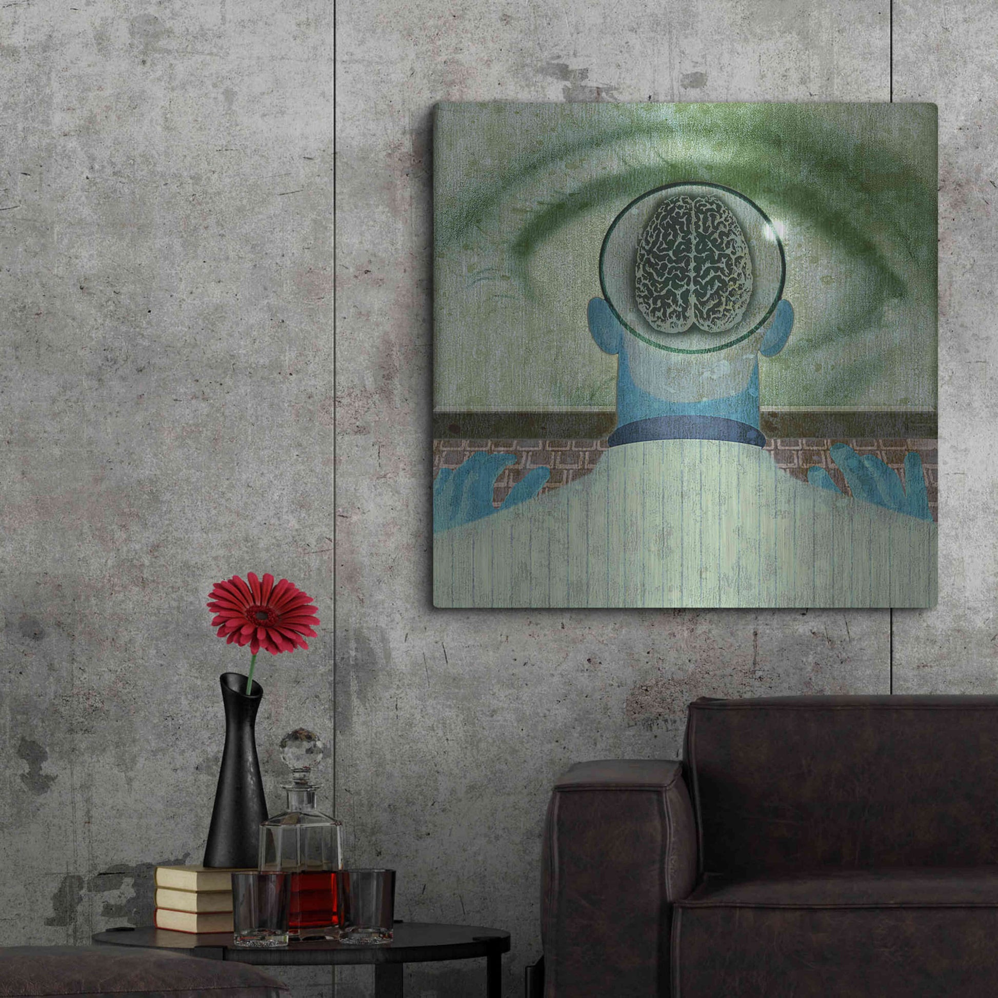 Luxe Metal Art 'Minds Eye' by Anthony Freda, Metal Wall Art,36x36