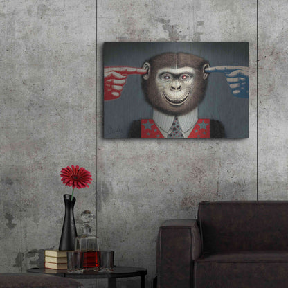 Luxe Metal Art 'Monkey' by Anthony Freda, Metal Wall Art,36x24