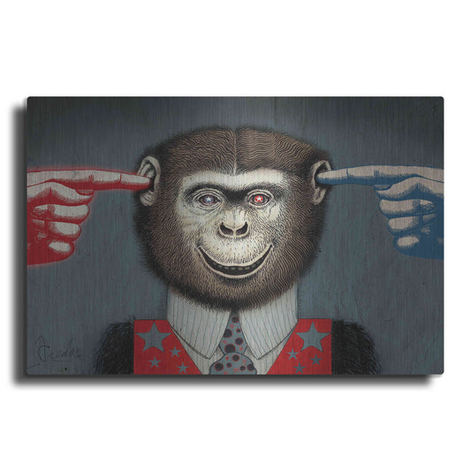 Luxe Metal Art 'Monkey' by Anthony Freda, Metal Wall Art