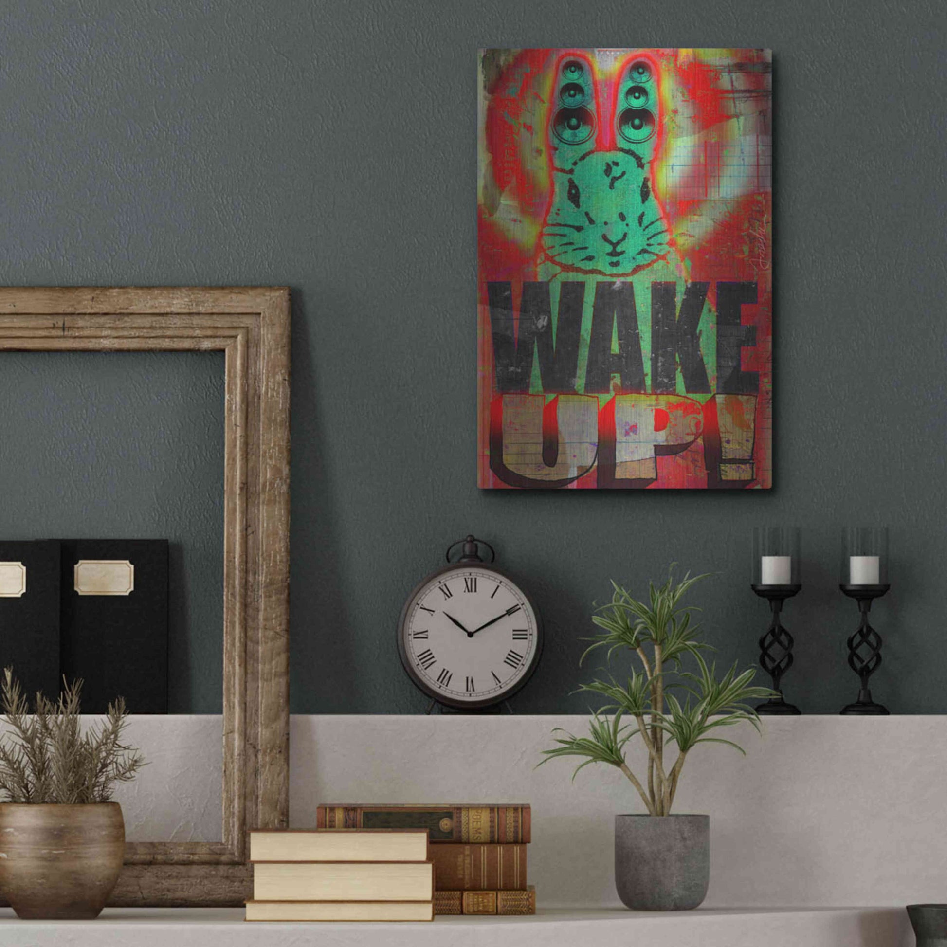 Luxe Metal Art 'Wake Up' by Anthony Freda, Metal Wall Art,12x16