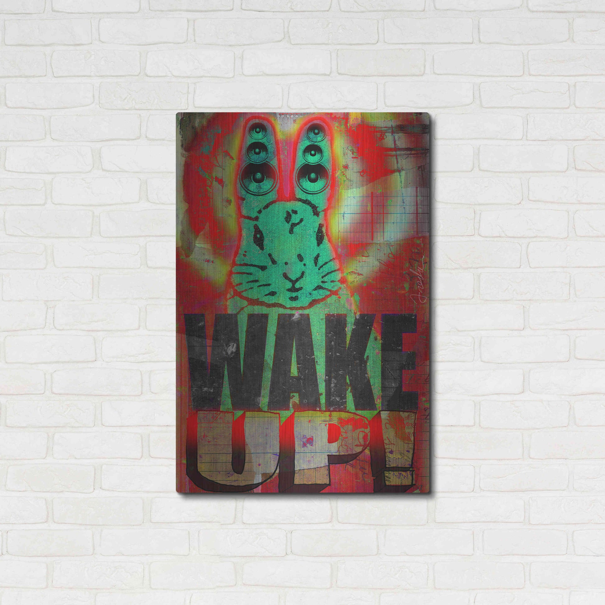 Luxe Metal Art 'Wake Up' by Anthony Freda, Metal Wall Art,24x36