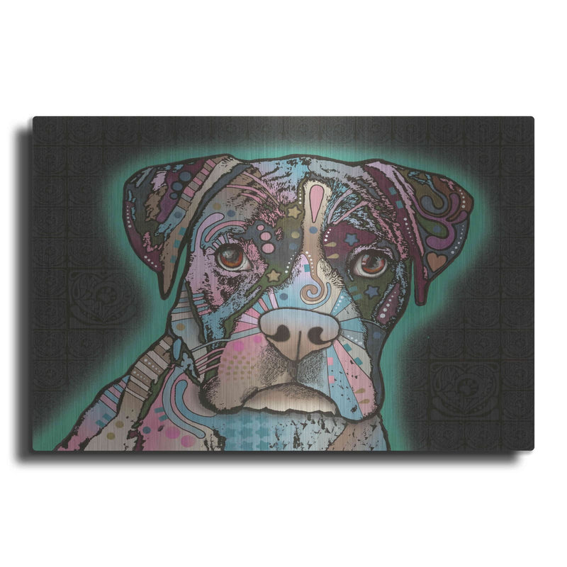 'Love Thy Boxer' by Dean Russo – Metal Wall Art