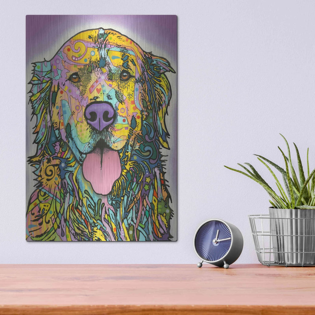 'Silence Is Golden' by Dean Russo – Metal Wall Art, 12x16 room view