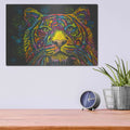 'Tiger' by Dean Russo – Metal Wall Art, 16x12 room view