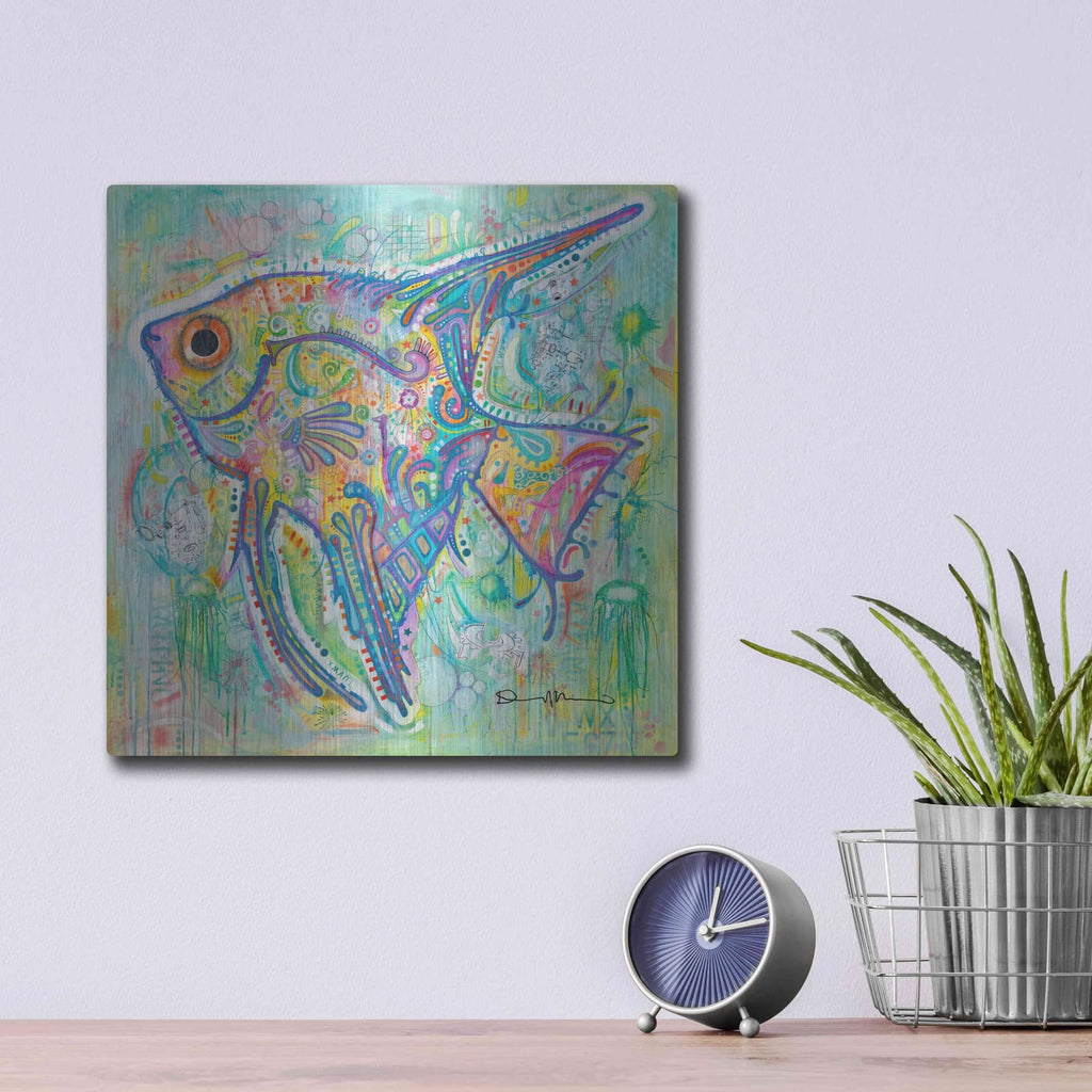 'Angel' by Dean Russo – Metal Wall Art, 12x12 room view
