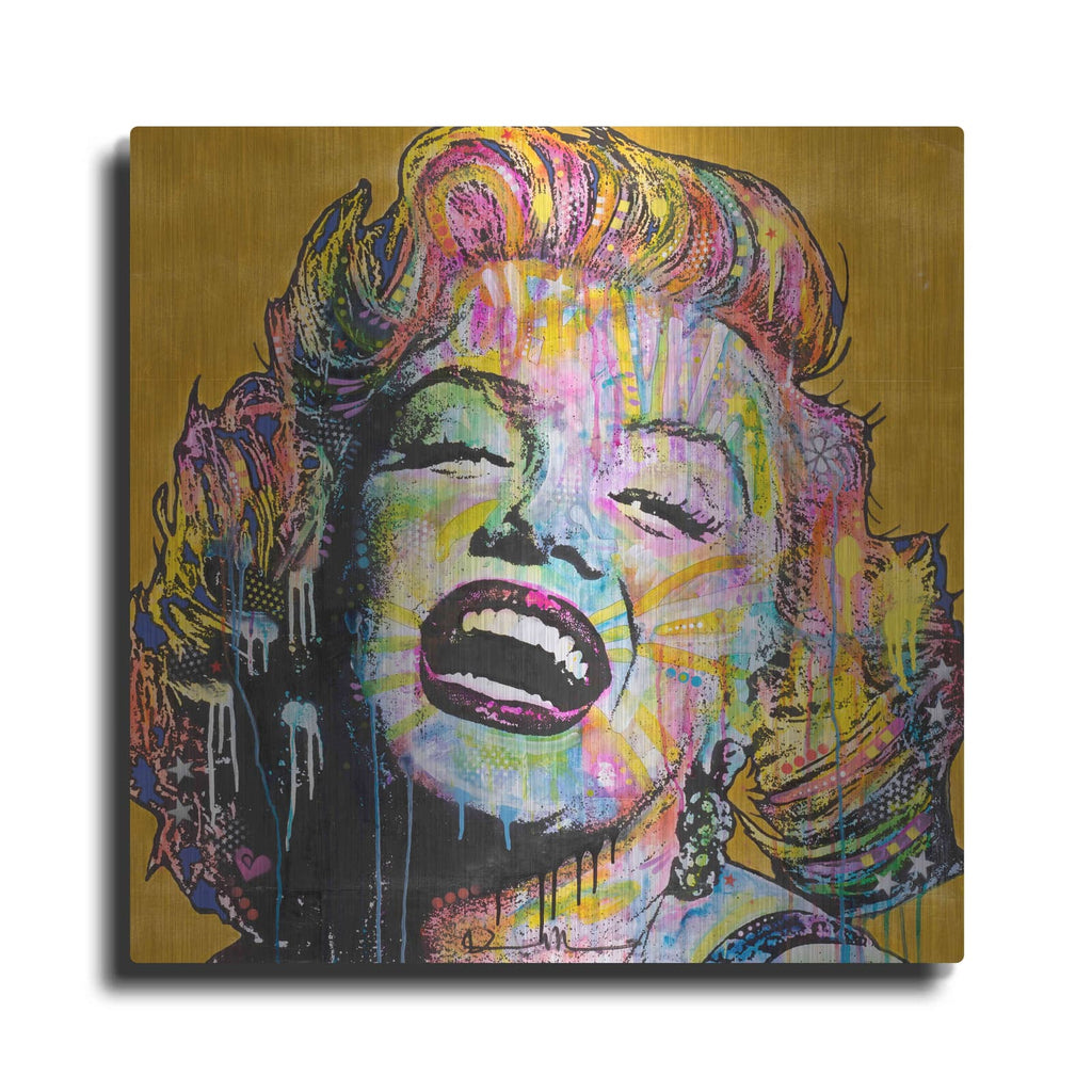 'Marilyn Yellow' by Dean Russo – Metal Wall Art