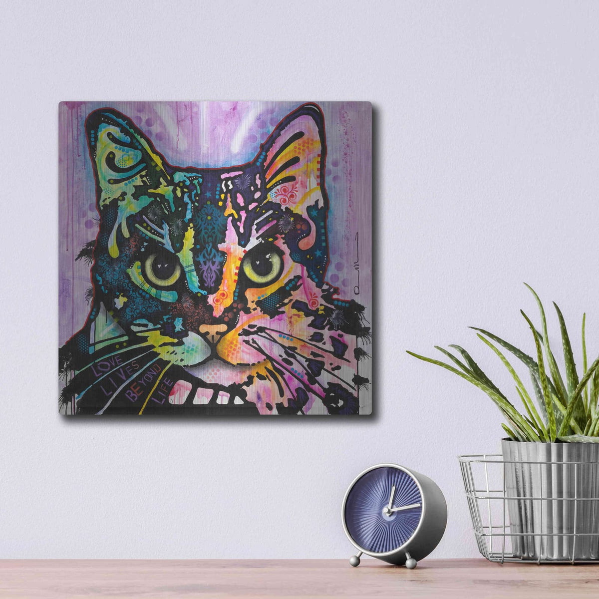 'Maya' by Dean Russo – Metal Wall Art, 12x12 room view