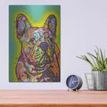 'French Bulldog III' by Dean Russo – Metal Wall Art, 12x16 room view