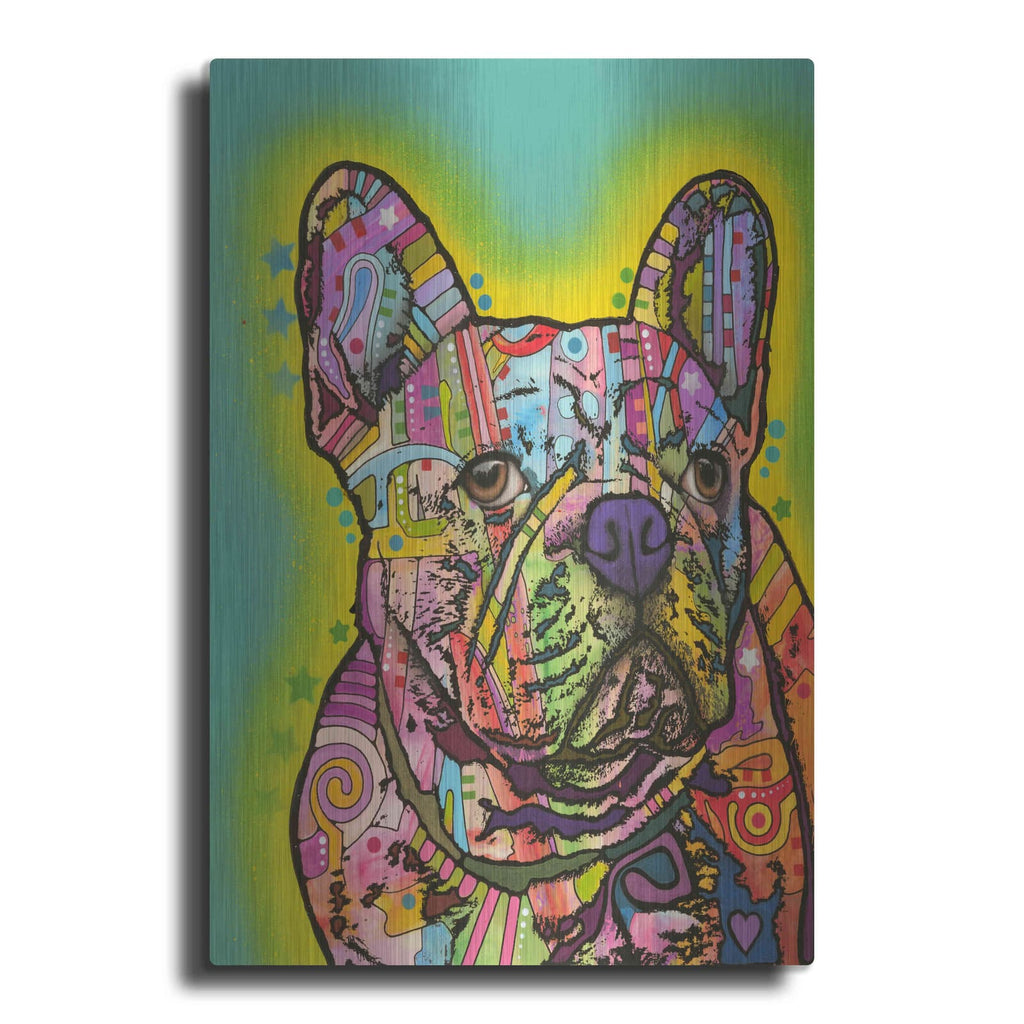 'French Bulldog III' by Dean Russo – Metal Wall Art