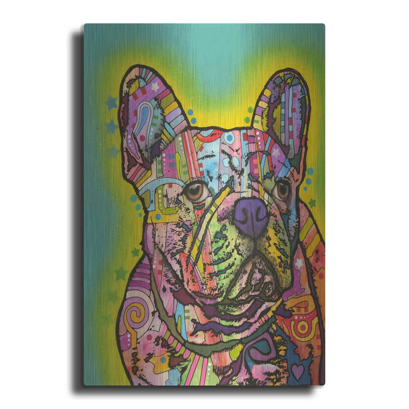 'French Bulldog III' by Dean Russo – Metal Wall Art