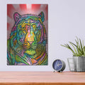 'Tiger 2' by Dean Russo – Metal Wall Art, 12x16 room view