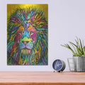 'Lion Good' by Dean Russo – Metal Wall Art, 12x16 room view