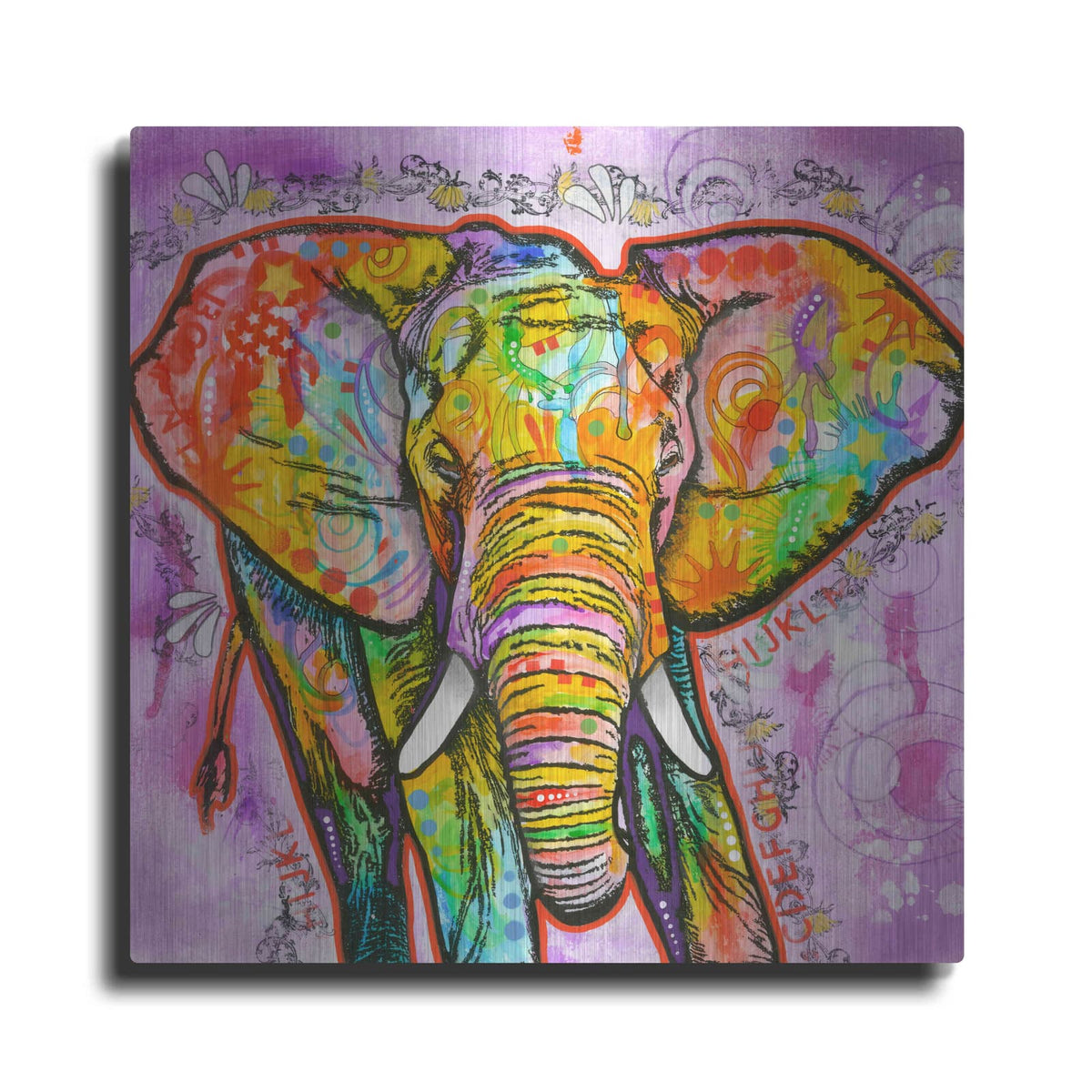 'Elephant' by Dean Russo – Metal Wall Art