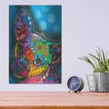 'Pop Chihuahua' by Dean Russo – Metal Wall Art, 12x16 room view