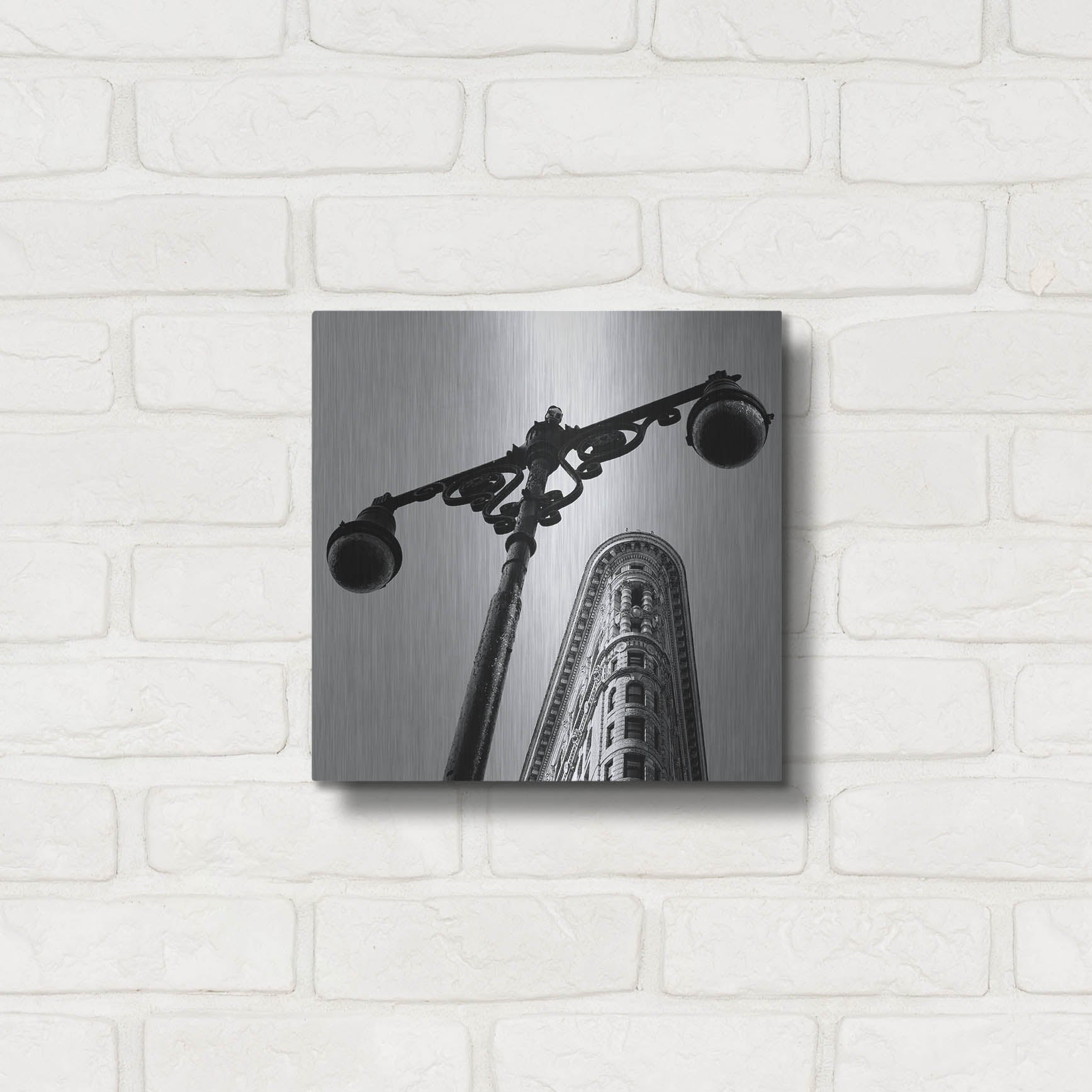 Luxe Metal Art 'NYC Flat Iron' by Nina Papiorek, Metal Wall Art,12x12