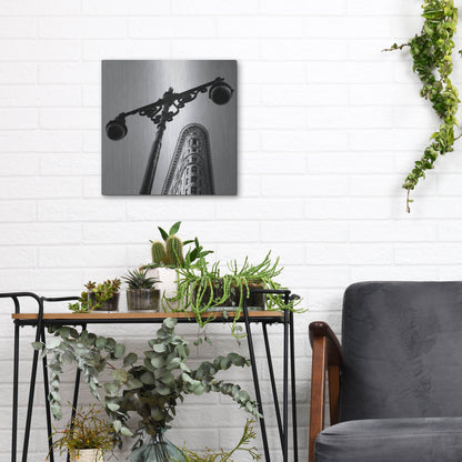 Luxe Metal Art 'NYC Flat Iron' by Nina Papiorek, Metal Wall Art,12x12