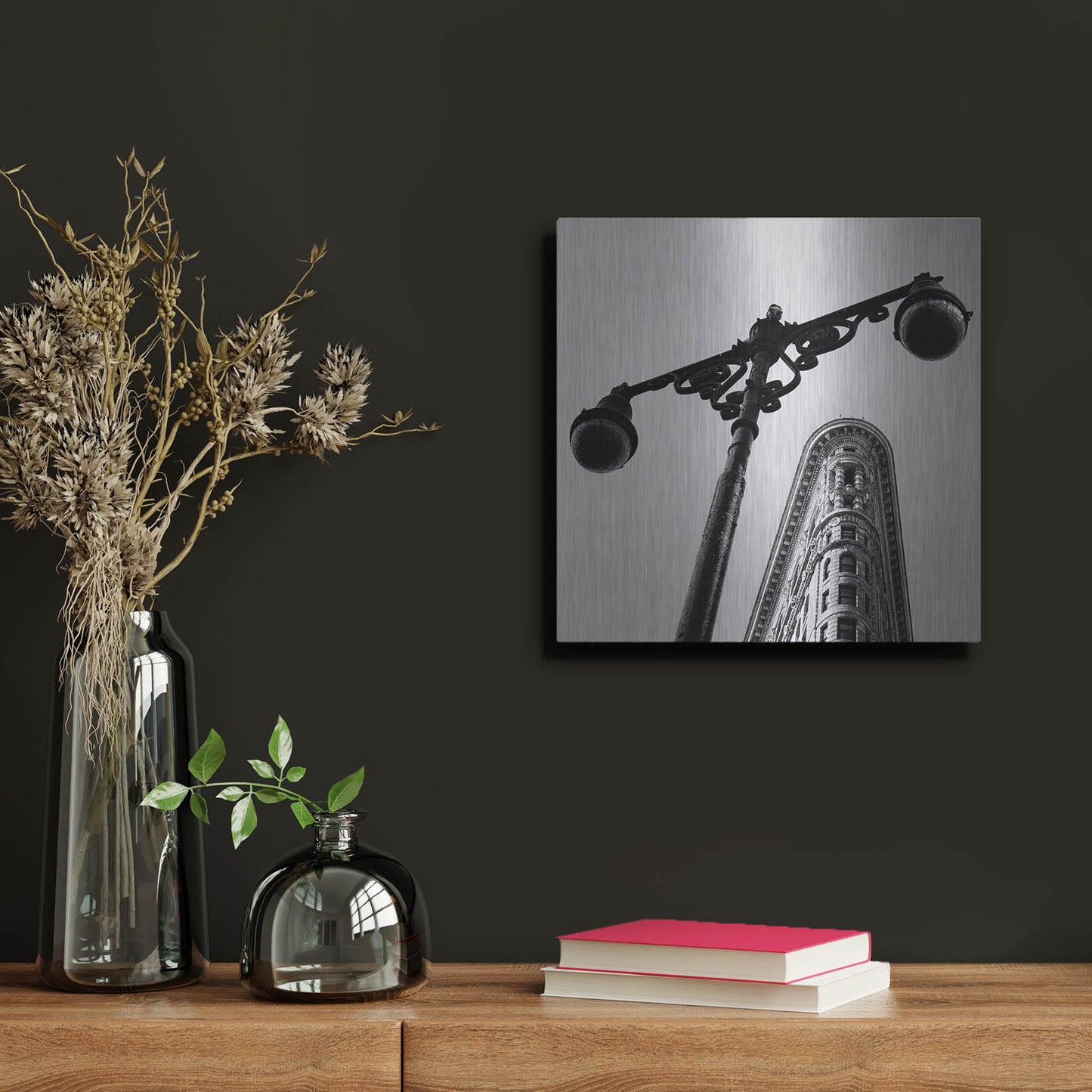 Luxe Metal Art 'NYC Flat Iron' by Nina Papiorek, Metal Wall Art,12x12